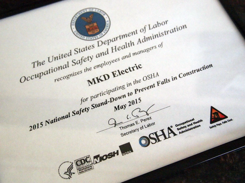OSHA Safety Stand-down 2015
