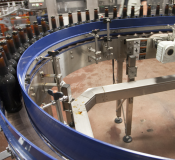 Beer bottling line.